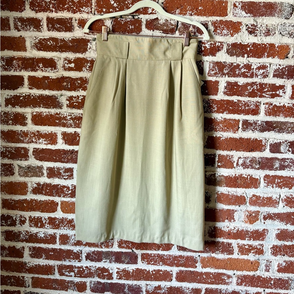NWT Vintage Neutral Pencil Skirt - Picture 1 of 6